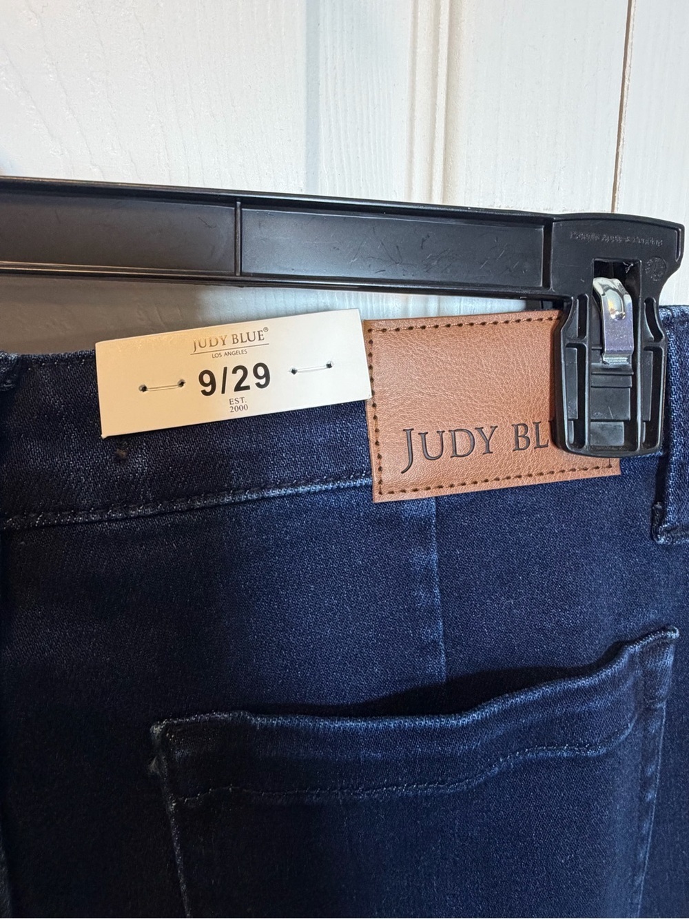 Judy Blue High Rise Straight Leg Utility Jeans Dark Wash 9/29 NWT - Picture 7 of 9